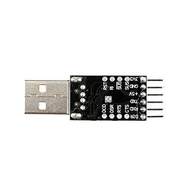 Alt view image 4 of 4 - USB to Serial Adapter CP2102 Module USB to TTL Serial Adapter 6Pin USB 2.0 Serial Converter Downloader for UART STC STC89C52 Downloader 3.3V 5V Output