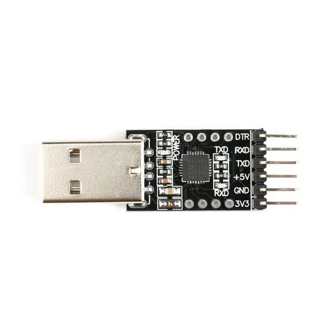 Alt view image 3 of 4 - USB to Serial Adapter CP2102 Module USB to TTL Serial Adapter 6Pin USB 2.0 Serial Converter Downloader for UART STC STC89C52 Downloader 3.3V 5V Output