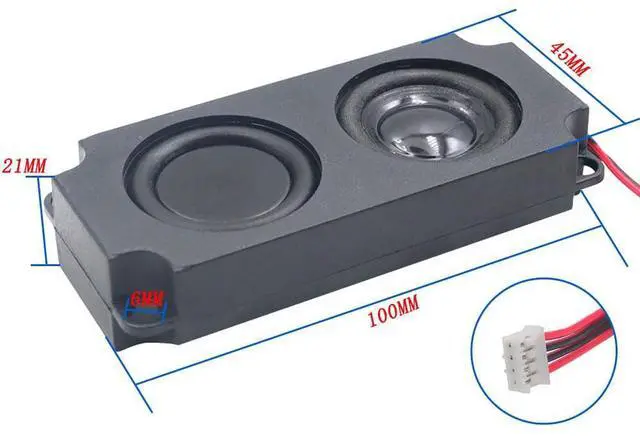 Alt view image 4 of 5 - 45100 Double Diaphragm Cavity Horn 8 5W High Power Speaker System with 4P 2.0 Cable