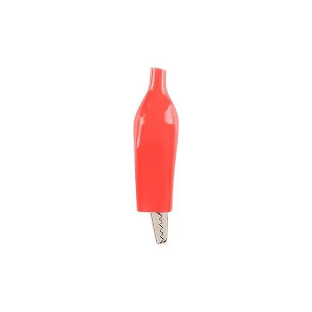 Alt view image 3 of 5 - Alligator Clips Crocodile Clamps with Protective Insulation Cover - 45mm Multimeter Tester Clips Jumper Electric Test, Power Supply Clips Pack of 20(Red)