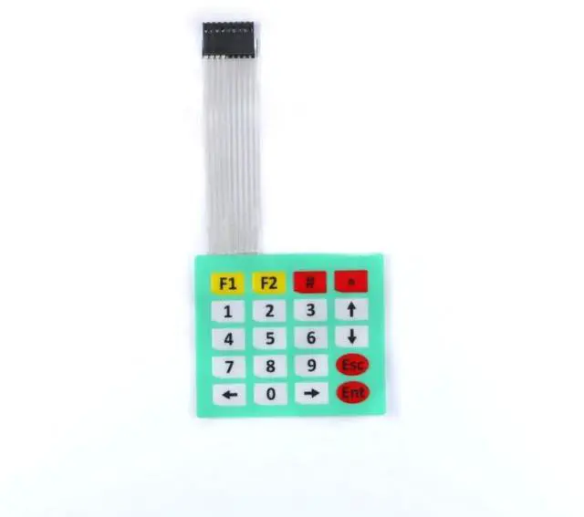 Alt view image 4 of 5 - 5Pcs 4x5 Matrix Array Membrane Switch 20 Key Keypad Membrane Switch 85 * 75mm Microcontroller Extended Keyboard 9Pin for Arduino