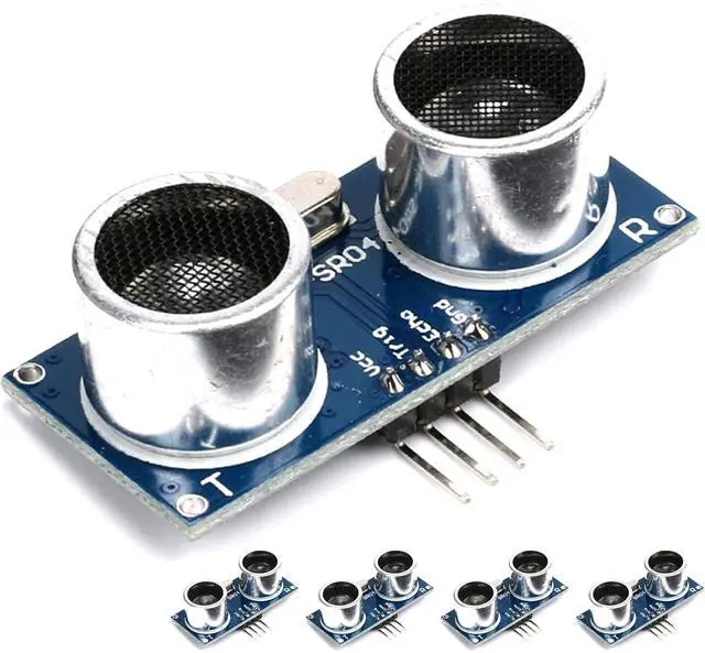 Main image of 5Pcs HC-SR04 Ultrasonic Sensor Module Kit Distance Sensor Compatible with Mega R3 Duemilanove Nano for Robot XBee ZigBee by ElecRight
