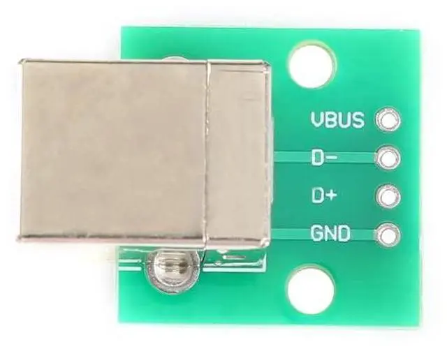 Alt view image 4 of 5 - 10PCS USB B-Type Female to DIP Adapter Board 2.54mm 4 Pin Female Socket to Direct Printer Connection Data Cable