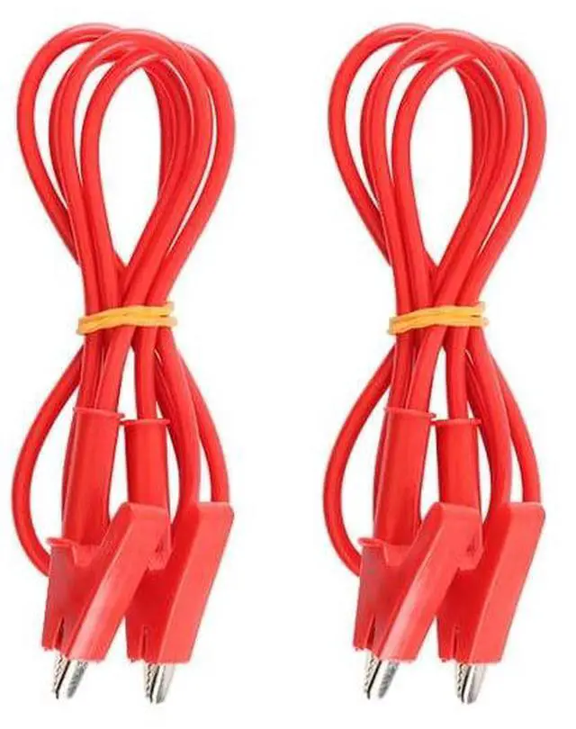 Main image of Alligator Clips Wires Test Leads, Dual Ended Crocodile Wire Jumper Cables Heavy Duty Wire for Electrical Testing,1m Red 1500V 10A 2PCS