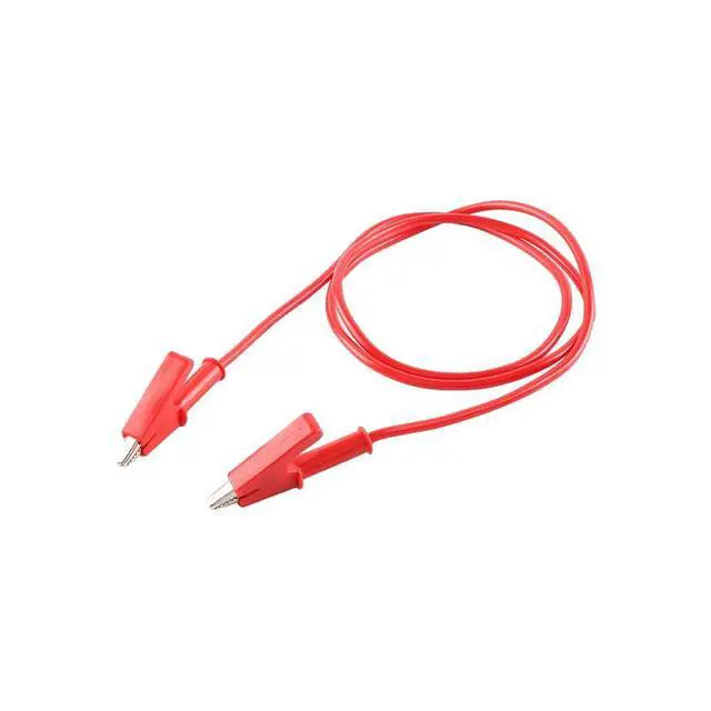 Alt view image 2 of 5 - Alligator Clips Wires Test Leads, Dual Ended Crocodile Wire Jumper Cables Heavy Duty Wire for Electrical Testing,1m Red 1500V 10A 2PCS