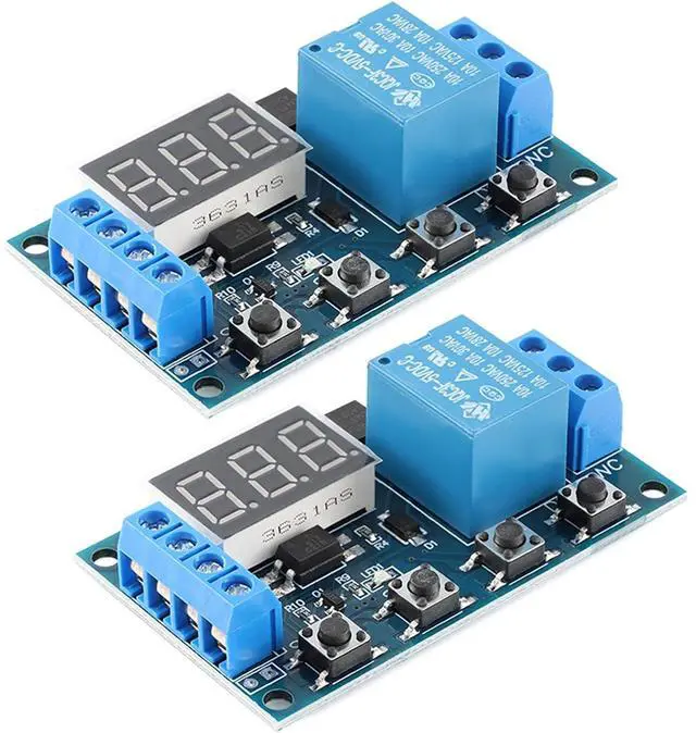 Main image of HW-521B 1-Channel Timer Relay Module Delay DC 6-30V Power Off Disconnect Trigger Delay Cycle Timer with LED Display Circuit On Type-C USB-C Interface, Smart Home Controller