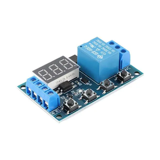 Alt view image 2 of 6 - HW-521B 1-Channel Timer Relay Module Delay DC 6-30V Power Off Disconnect Trigger Delay Cycle Timer with LED Display Circuit On Type-C USB-C Interface, Smart Home Controller