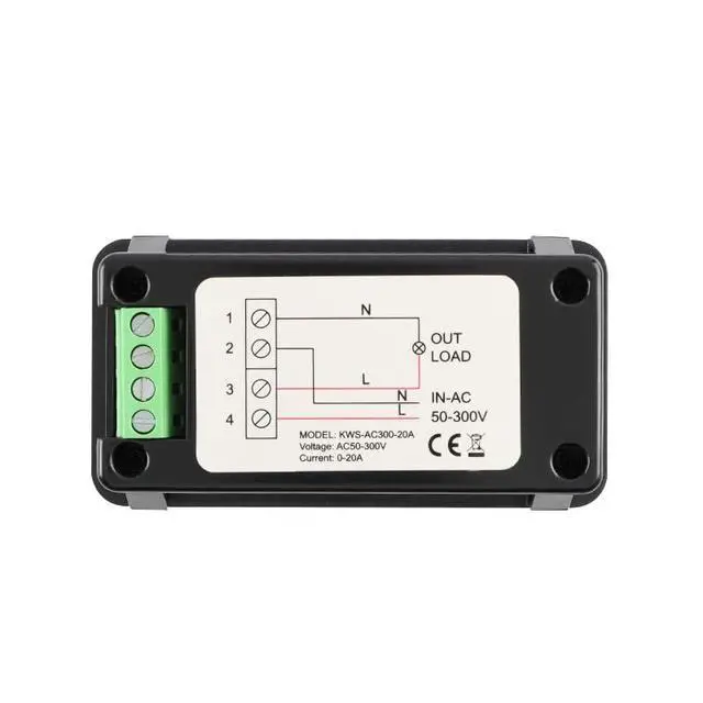 Alt view image 2 of 5 - AC Voltage Current Meter, Voltage Monitor Tester 0-20A AC50-300V Voltage Current Power Electric Energy - Electrical Multi Tester LCD Digital Display KWH Reader