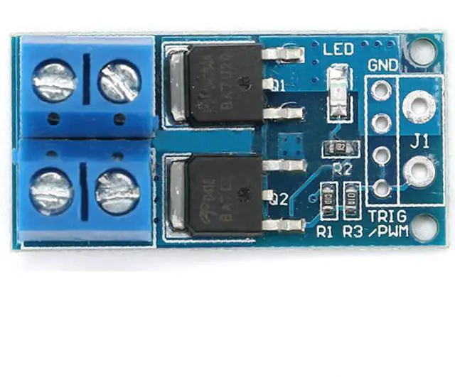 Alt view image 3 of 5 - 10PCS 5V-36V 15A(Max 30A) 400W Dual MOSFET Trigger Switch Drive Module 0-20KHz PWM Control Board Adjustment Speed Control Motor