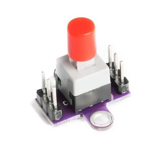 Alt view image 2 of 6 - 10Pcs CJMCU-010 Self-Locking Switch Module DC 12V Double Row Switch with Self-Locking Switch Button Module Board