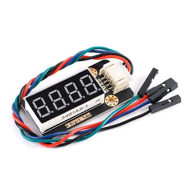 Alt view image 4 of 5 - 3pcs 4-Digit LED Display Module I2C Interface 0.36" Common Cathode PH2.0-4Pin for Arduino