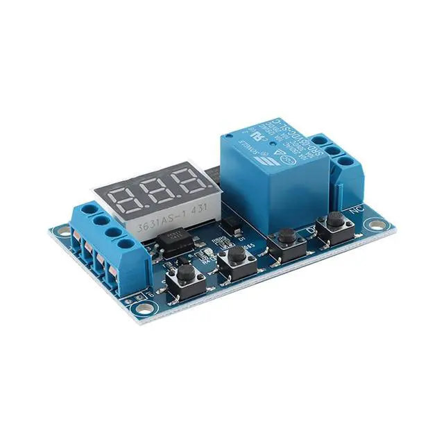 Alt view image 3 of 5 - DC 6-30V Timer Relay with LCD Display, 1 Channel Delay Controller Module, Type-C Interface, Power Off Cycle Timer