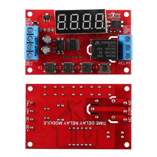 Alt view image 2 of 6 - 5V Multi-Mode Time Delay Relay Module, Adjustable Delay Timer, for Automation Home Appliances DIY Projects