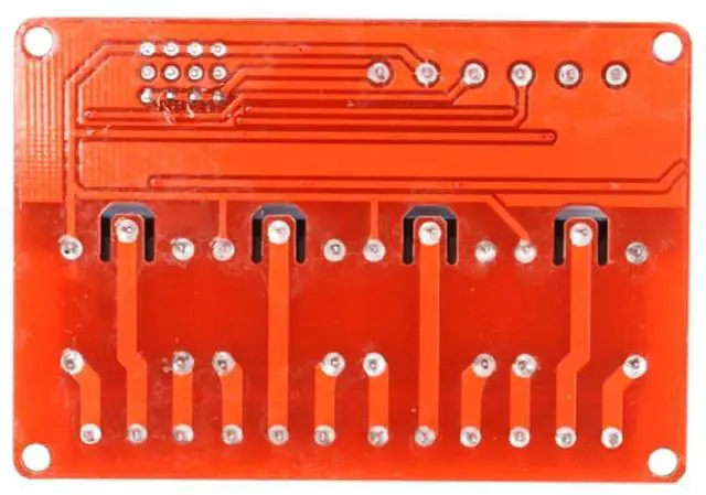 Alt view image 5 of 5 - 2 Pack 5V 2-Channel Relay Module with Optocoupler, Red Expansion Board Supports High/Low Level Trigger 2-Way OPTO