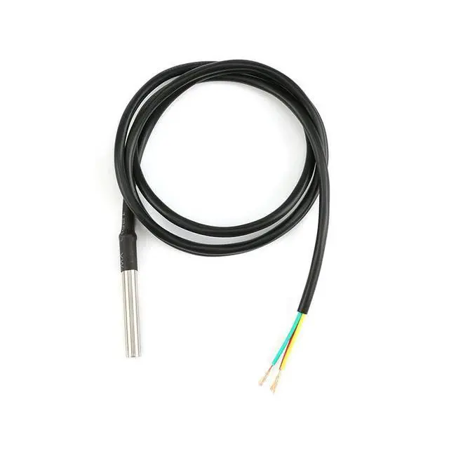 Alt view image 5 of 5 - 3pcs Waterproof Stainless Steel Temperature Sensor TO-92 Probe for Arduino DS18B20, 1 Meter