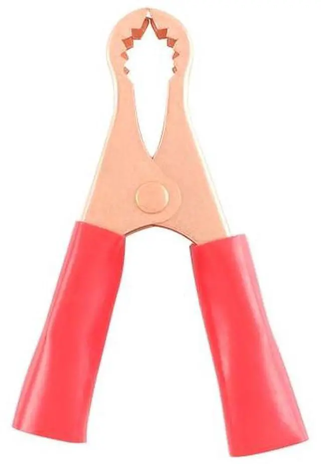 Alt view image 2 of 5 - 10PCS 50A Plated Copper Alligator Clips Electrical, 22mm Red Metal Insulated Crocodile Gator Clips Battery Test Clamps for Car
