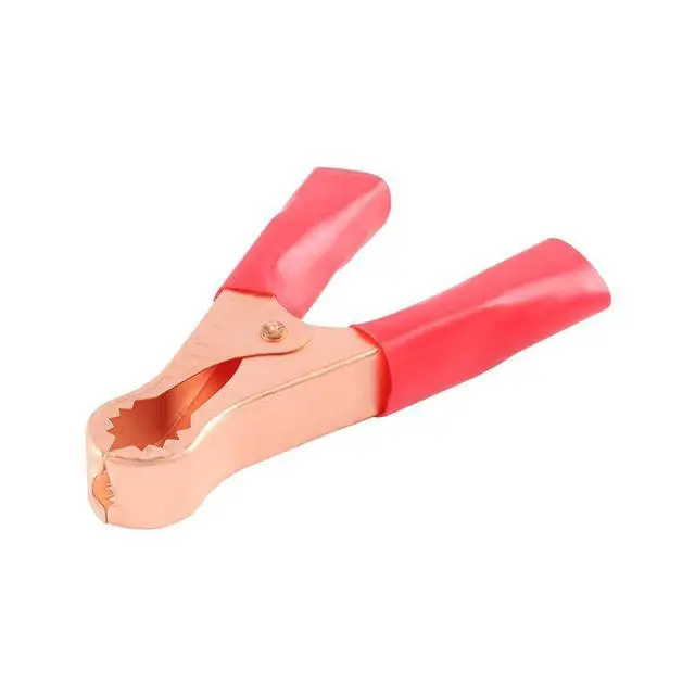 Alt view image 5 of 5 - 10PCS 50A Plated Copper Alligator Clips Electrical, 22mm Red Metal Insulated Crocodile Gator Clips Battery Test Clamps for Car
