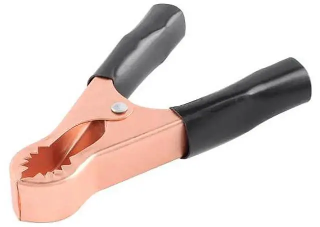 Alt view image 2 of 5 - 10PCS 50A Plated Copper Alligator Clips Electrical, 22mm Black Metal Insulated Crocodile Gator Clips Battery Test Clamps for Car