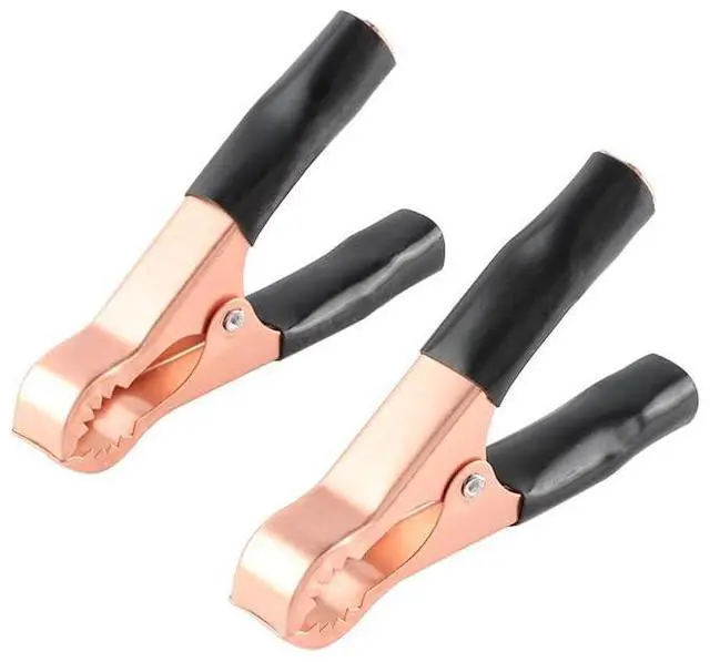 Alt view image 5 of 5 - 10PCS 50A Plated Copper Alligator Clips Electrical, 22mm Black Metal Insulated Crocodile Gator Clips Battery Test Clamps for Car
