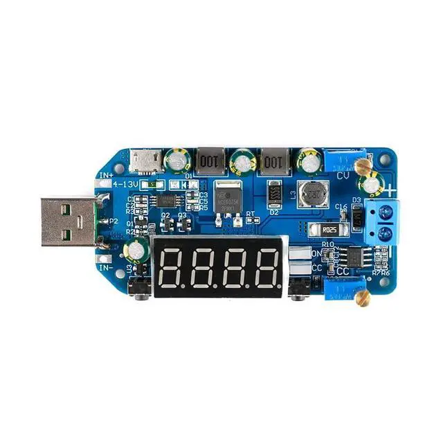 Alt view image 3 of 4 - DC-DC Buck Boost 15W Voltage Converter Adjustable USB Power Supply Module 5V to 3.3V 9V 12V 24V 30V CV CC Step Up Module DP2 LCD Display Step Down Voltage Regulator Transformer with Shell