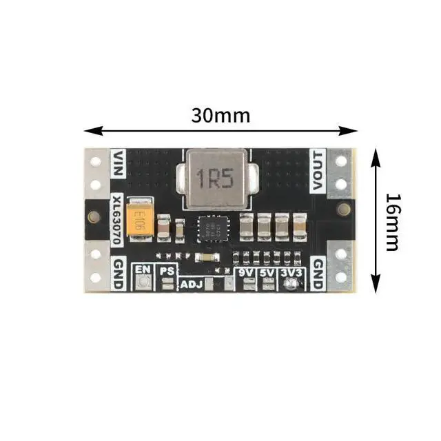 Alt view image 2 of 6 - 3pcs XL63070 3.3V Low Ripple DC Auto Boost Power Module Li Battery MCU Voltage Regulator TPS63070 Solution