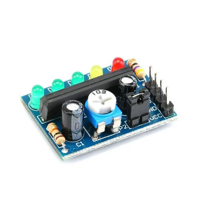 Alt view image 2 of 5 - 5Pcs KA2284 Level Indicator Module 5 LED Battery Indicator Power Audio Level Indicator Module Board KA2284 3.5V-12V Power Indicator Board