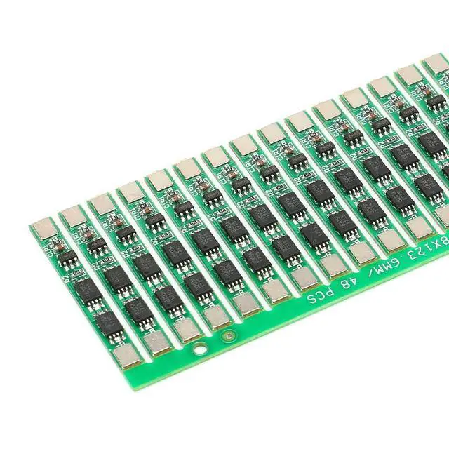 Alt view image 2 of 5 - 12Pcs 1S 3.7V 4A Lithium Battery Protection Board PCB BMS Protection Board for Li-ion Lithium Battery Cell Dual MOS