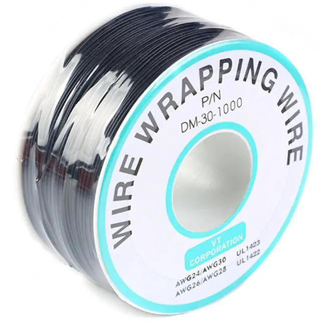 Main image of Black Electronic Wire DM-30-1000 - 30 AWG Single Core Tinned Copper Solid Cable, 250M, P/N PCB