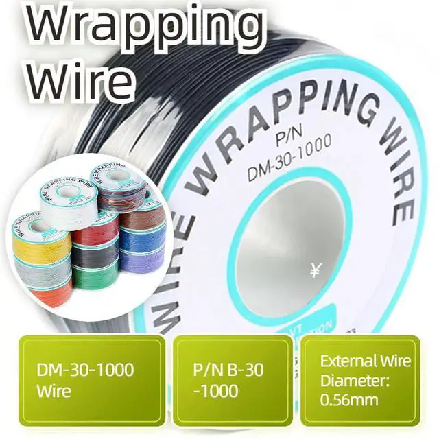 Alt view image 3 of 5 - Black Electronic Wire DM-30-1000 - 30 AWG Single Core Tinned Copper Solid Cable, 250M, P/N PCB