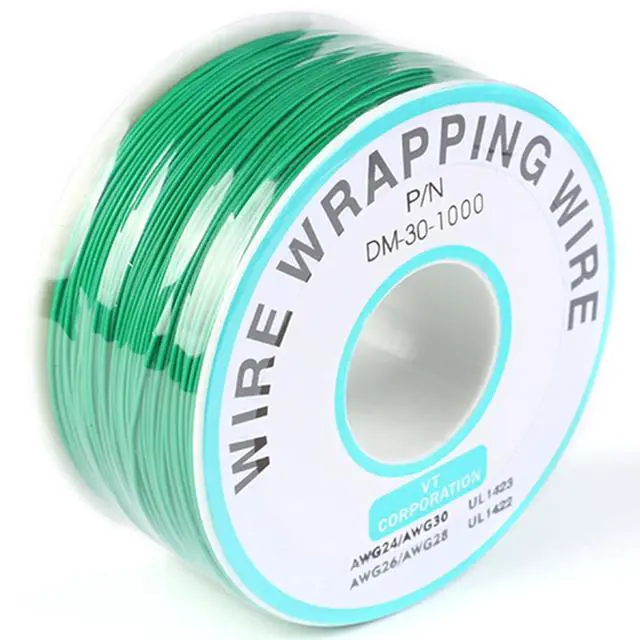 Main image of Green Electronic Wire DM-30-1000 - 30 AWG Single Core Tinned Copper Solid Cable - 250M - P/N PCB