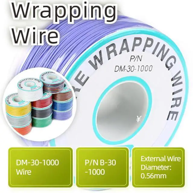 Alt view image 3 of 5 - Purple Electronic Wire - DM-30-1000, 30 AWG Single Core, Tinned Copper Solid Cable, 250M, OK for Circuit Boards & PCBs