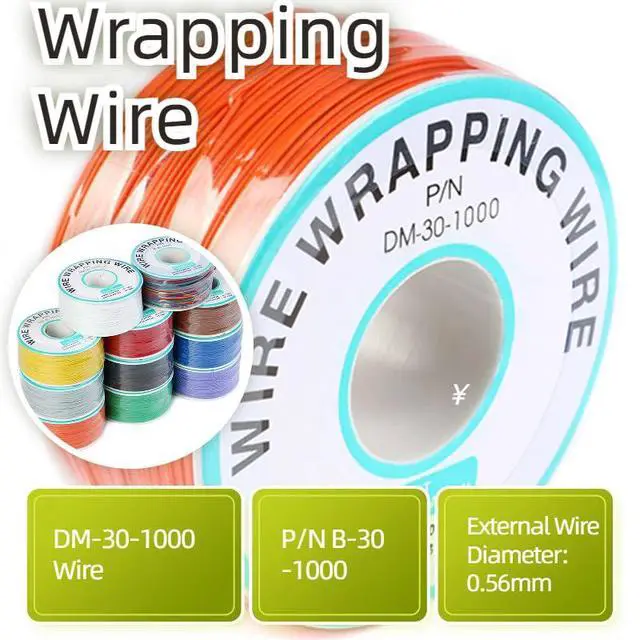 Alt view image 3 of 5 - Orange Electronic Wire - 30 AWG Single Core, 250M Tinned Copper Solid Cable for Circuit Boards & PCBs