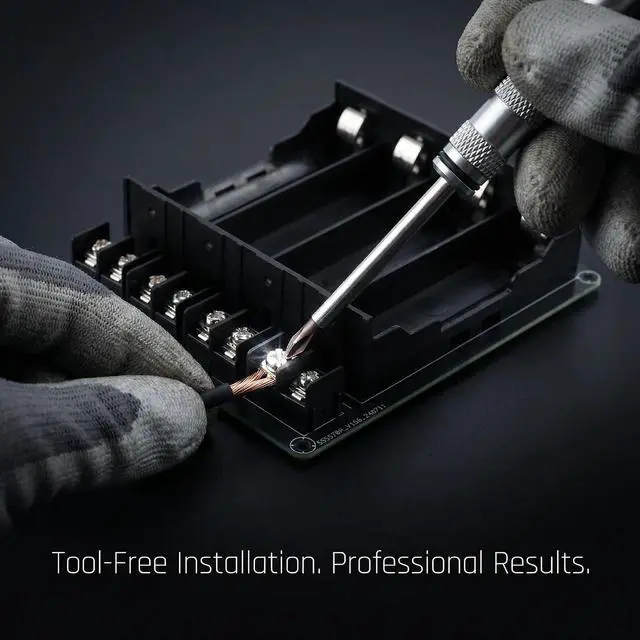Alt view image 4 of 6 - 4 Cell 18650 Series-Parallel DIY Li Battery Box Power Bank Cases Battery Slot Holder Storage Case