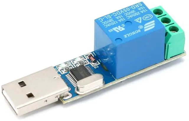 Main image of USB Serial Port Control Relay Module Sturdy Durable Lightweight USB Relay Module USB Intelligent Control Switch Overcurrent Protection Intelligent Command Control Switch Intelligent Home