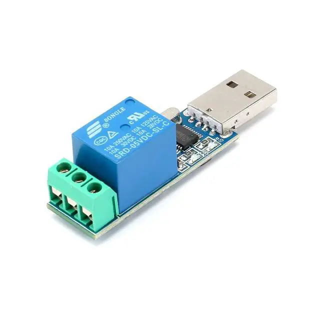 Alt view image 5 of 7 - USB Serial Port Control Relay Module Sturdy Durable Lightweight USB Relay Module USB Intelligent Control Switch Overcurrent Protection Intelligent Command Control Switch Intelligent Home