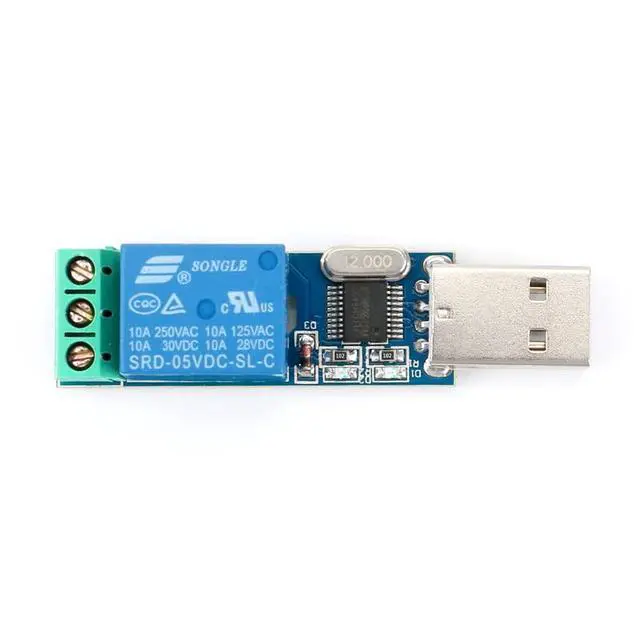 Alt view image 7 of 7 - USB Serial Port Control Relay Module Sturdy Durable Lightweight USB Relay Module USB Intelligent Control Switch Overcurrent Protection Intelligent Command Control Switch Intelligent Home