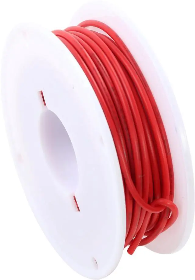 Main image of 24AWG PVC Wire 20m/66ft Red, 1007 Tinned Copper Hookup Wire, 300V 80°C Electronic Cable for PCB Jumper, DIY, RC Projects