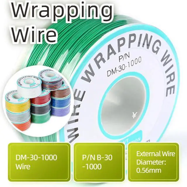 Alt view image 3 of 5 - Green Electronic Wire DM-30-1000 - 30 AWG Single Core Tinned Copper Solid Cable - 250M - P/N PCB