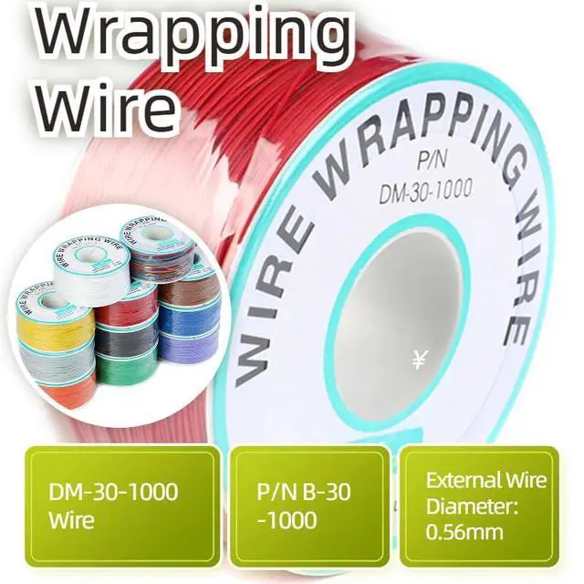 Alt view image 3 of 5 - Red Electronic Wire - DM-30-1000, 30 AWG Single Core, Tinned Copper Solid Cable, 250M, P/N PCB