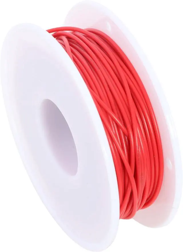 Main image of 28AWG PVC Wire 20m/66ft Red, 1007 Tinned Copper Hookup Wire, 300V 80°C Electronic Cable for PCB Jumper, DIY, RC Projects