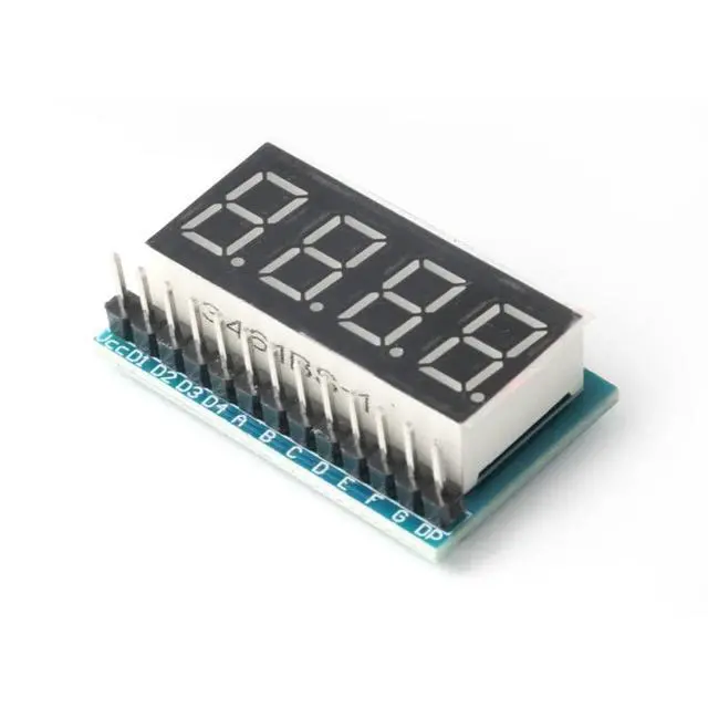 Alt view image 3 of 5 - 5Pcs 4-Bit 74HC164 0.36 inch Red Highlight Digital Tube Display Module Common Positive 4 Segment Serial Interface 4 Bit Digital Display Module 74HC164 Driver