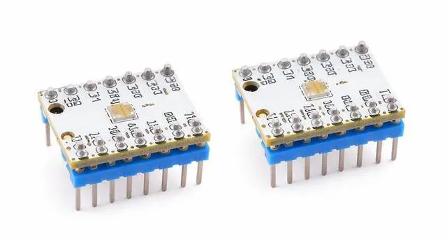 Main image of 2pcs TMC2208 Stepper Motor Driver Module, 4.7536 V, 1.2 A RMS, 1/256 Microstepping, with Heatsink