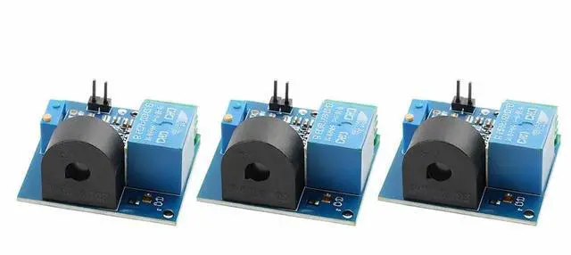 Main image of 3pcs AC Overcurrent Protection Sensor Module, 0.35 A Current Transformer with Relay Output, 5 V Supply