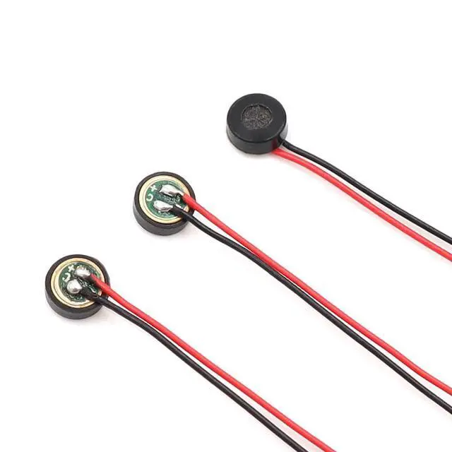 Alt view image 4 of 5 - 30pcs 4015 Wired Microphone Head 4x1.5mm High Sensitivity Voice Activated Recording Mic