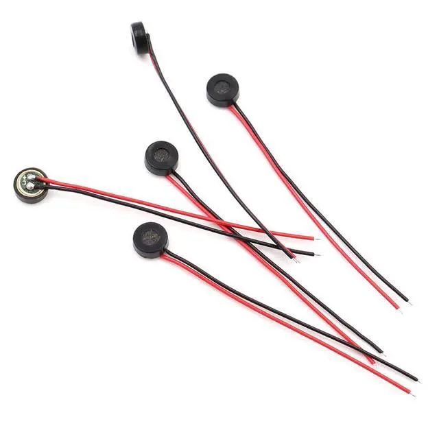 Alt view image 5 of 5 - 30pcs 4015 Wired Microphone Head 4x1.5mm High Sensitivity Voice Activated Recording Mic