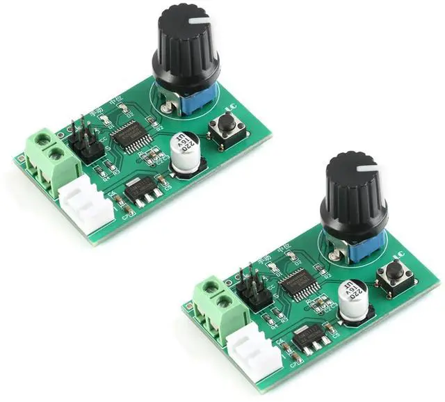 Main image of 2Pcs PWM Two-Way Steering Gear Module PWM SG90 Signal Converters Steering Gear Commissioning Board 5-9V Serial Adapter Port Control