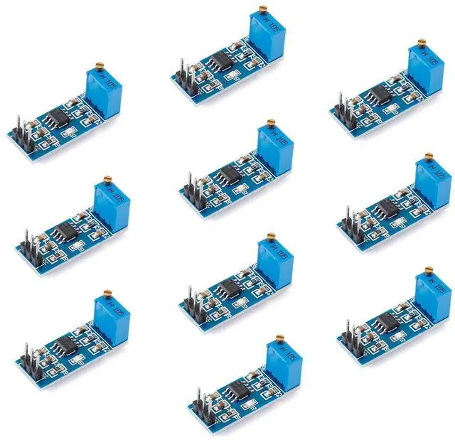 Main image of 10Pcs NE555 Pulse Generator Square Wave Rectangular NE555 Adjustable Frequency Pulse Generator Module Single Channel Signal Output Frequency Duty Cycle Square Wave Module Board