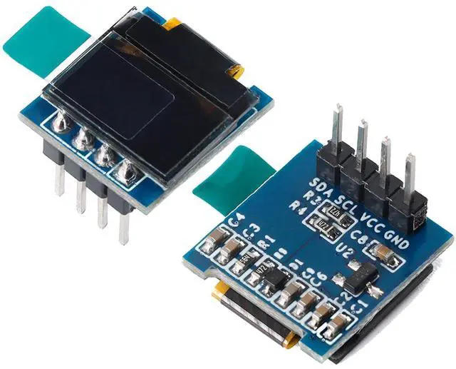 Main image of 2pcs 0.49" OLED Display Module, IIC I2C 64x32 SSD1306 White Screen, for DIY Projects