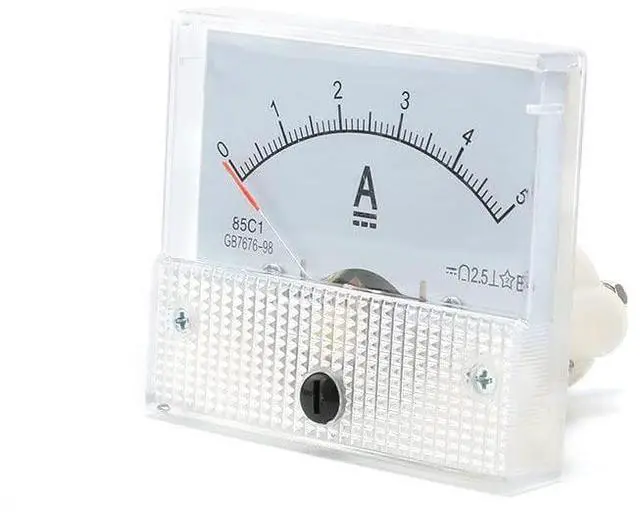Main image of 85C1 DC Pointer Ammeter Analog Current Voltmeter Measuring Panel 65 * 56MM 0-5A Ammeter Analog Panel Meter DC 85C1 5A