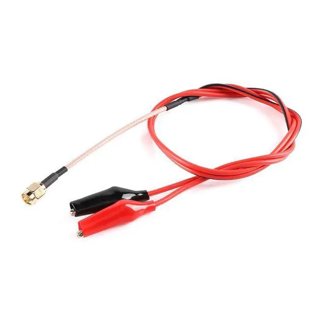 Alt view image 2 of 5 - SMA Male to Double Alligator Clips Tester Cable-RG316 50cm RF Alligator Clips Electrical with Wires Crocodile Clip Thread 2PCS
